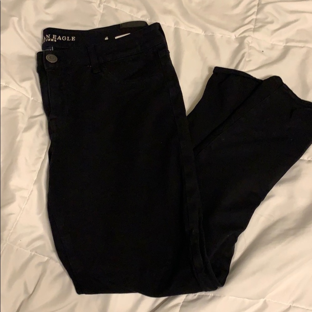 Relist AE Super Stretch Black Jeggings